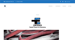 Desktop Screenshot of erteks-tekstil.com