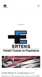 Mobile Screenshot of erteks-tekstil.com